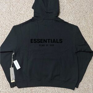 Fear of God Essentials black hoodie
